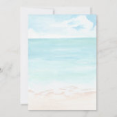 Invitation Plage de surf océan tropical d'été anniversaire (Dos)