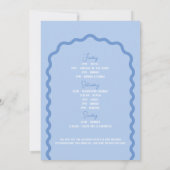 Invitation Plage Dernier Toast Sur La Côte Bachelorette (Dos)