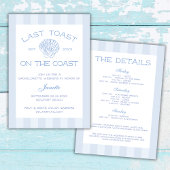 Invitation Plage Dernier Toast Sur La Côte Bachelorette Week-