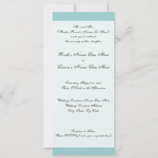 Invitation Plage Destination Mariage Invitation, 2 Coeurs (Dos)
