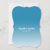 Invitation Plage Destination Mariage String Lumières Palms (Dos)