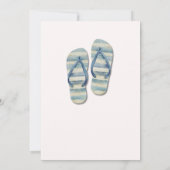 Invitation Plage d'été Flip Flop à thème Parti de retraite (Dos)