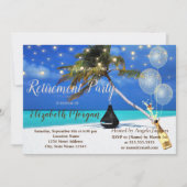 Invitation Plage, Détente, Ballons, Retraite des vins (Devant)