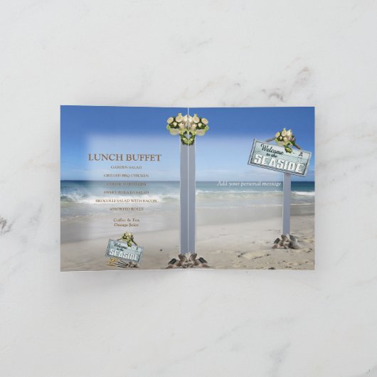 Invitation Plage Douche Couple (Intérieur)
