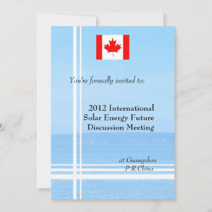 Invitation Plage, drapeau ou logo entreprise internationale