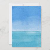 Invitation Plage élégante et Naissance à la mer Save the Date (Dos)