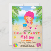Invitation plage été invitation plage (Devant)