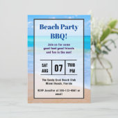 Invitation Plage Extraordinaire Tropical Photo Plage Invitati (Debout devant)