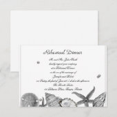 Invitation Plage fascinante dans la répétition de noces (Devant / Derrière)