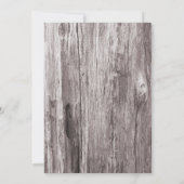 Invitation Plage Fête des mariées Turquoise Starfish Bois rus (Dos)