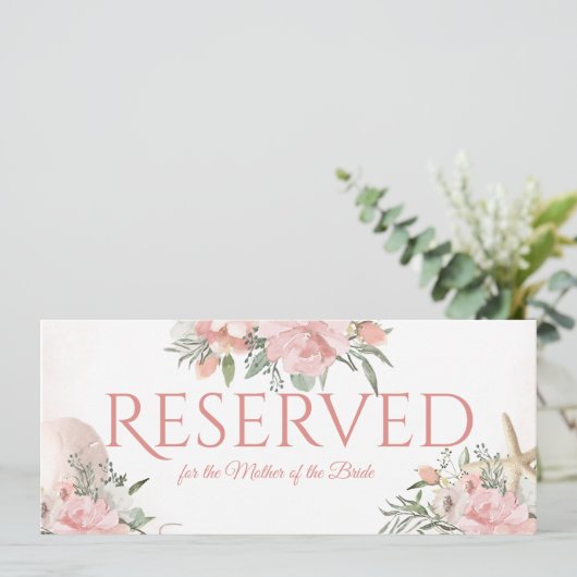 Invitation Plage Fleurie Réservée (Debout devant)