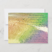 Invitation Plage juste mariée (Devant)