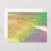 Invitation Plage juste mariée (Devant / Derrière)