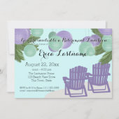 Invitation Plage Lanterns et Adirondack Chaises Retraite (Devant)