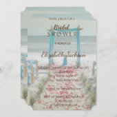 Invitation Plage Mariage Arbor Douche (Devant / Derrière)