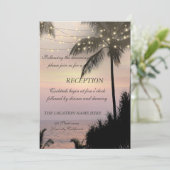 Invitation Plage Mariage Palms Sunset Réception (Debout devant)