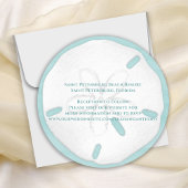 Invitation Plage minimaliste élégant Dollar de sable tropical