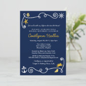 Invitation Plage nautique (choisir la couleur) Nuptiale / Bab (Debout devant)
