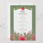 Invitation Plage nautique Menu De Réception De Mariage À Thèm (Devant)