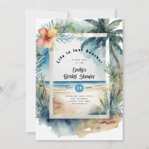 Invitation Plage Océan BABYSHOWER ANNIVERSAIRE MARIAGE