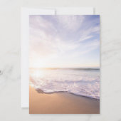 Invitation Plage Océan Célébration de la vie funéraire (Dos)