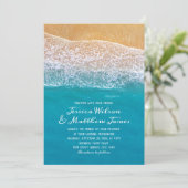 Invitation Plage Océan Destination Mariage nautique (Debout devant)
