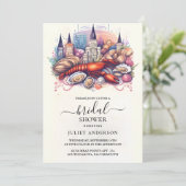 Invitation Plage Océan Été Fête des mariées de la Nouvelle-Or (Debout devant)