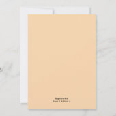 Invitation Plage Océan Été Fête des mariées de la Nouvelle-Or (Dos)