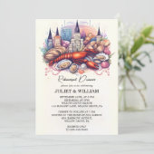 Invitation Plage Océan Été Nouvelle-Orléans Dîner de répétiti (Debout devant)