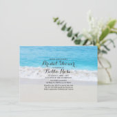 Invitation Plage océan sable nuptiale plage invitation1 (Debout devant)