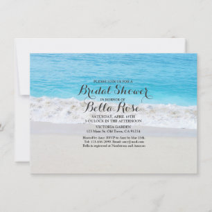 Invitation Plage océan sable nuptiale plage invitation1