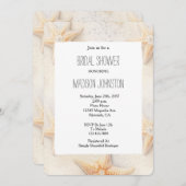 Invitation Plage Ocean Starfish Fête des mariées (Devant / Derrière)