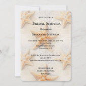 Invitation Plage Ocean Starfish Fête des mariées (Devant)