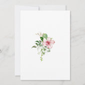 Invitation Plage palmier tropical feuille douche de nage (Dos)