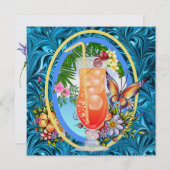 Invitation Plage Paradise (Devant / Derrière)