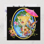 Invitation Plage Paradise (Devant / Derrière)