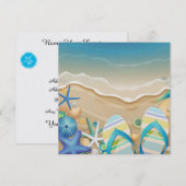 Invitation Plage Paradisiaque (Devant / Derrière)