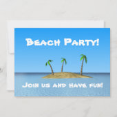 Invitation Plage Party ! (Devant)