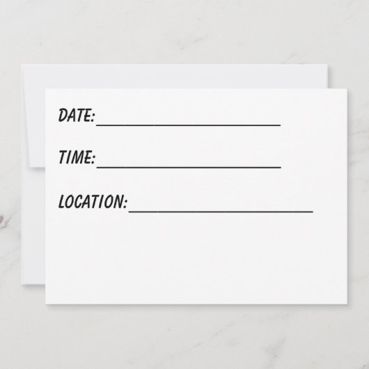 Invitation Plage Party ! (Dos)