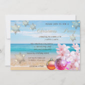 Invitation Plage, Plumeria, Bals de Noël (Devant)