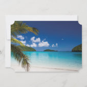 Invitation Plage, Plumeria, Bals de Noël (Dos)