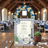 Invitation plage premier rodéo baby shower côtier