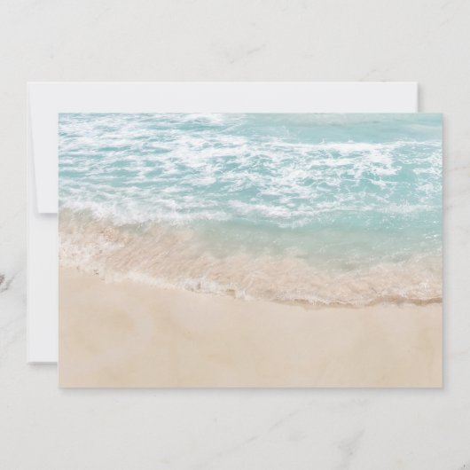 Invitation Plage que nous avons élopée | Nous avons attaché l (Dos)