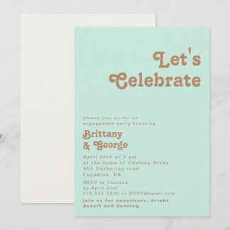 Invitation Plage Retro | Aqua Fêtons l'invitation