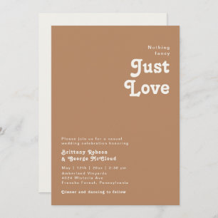 Invitation Plage Retro   Brown Rien De Mariage