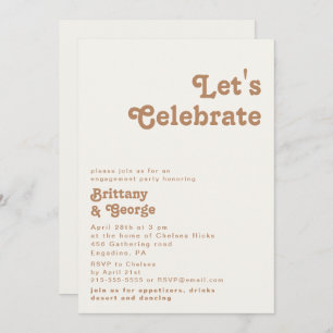 Invitation Plage Retro   Ivory Célébrons l'invitation