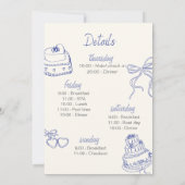 Invitation Plage Retro Luxe | Bachelorette modifiable (Dos)