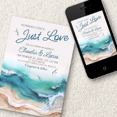 Invitation Plage Rien De Fancy Just Love Destination Mariage