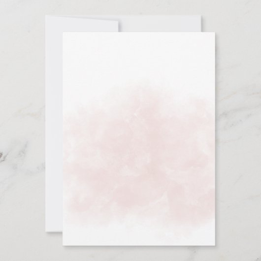 Invitation Plage rose tropicale douche nuptiale (Dos)