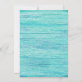 Invitation Plage Sable de bois Dollar Parti de retraite (Dos)